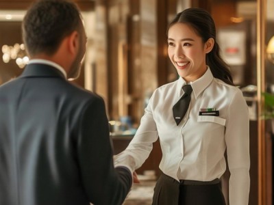 酒店服务礼仪展示，让客人感受到酒店高品质服务与专业关怀